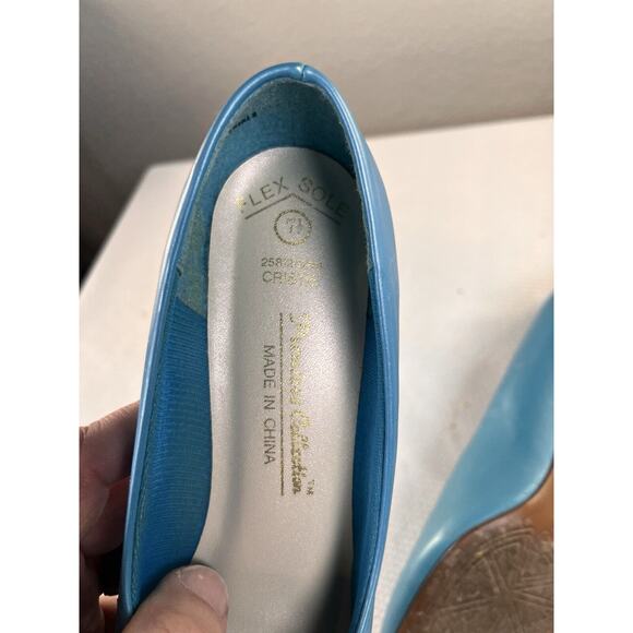Vintage 1990’s Talons Premier Collections‎ Flex Sole Blue Heels Sz 7.5 - Picture 11 of 13